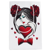 Valentinstag Mittlere Geschenktüte (Vorderseite)