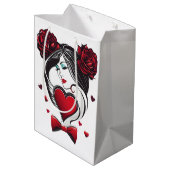 Valentinstag Mittlere Geschenktüte (Rückseite Schrägansicht)