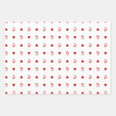 Valentinstag Moderne Königin der Herzkarte Geschenkpapier Set (Vorderseite 2)