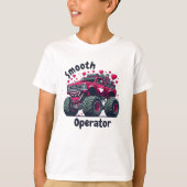 Valentinstag Monster Lkw Kinder T-Shirt (Vorderseite)