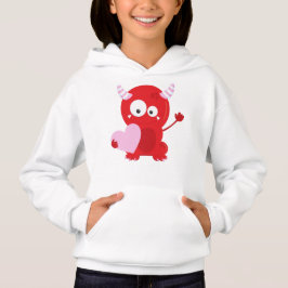 Valentinstag Monster, Niedliches Monster, Herz Hoodie