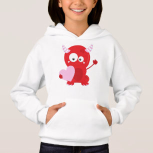 Valentinstag Monster, Niedliches Monster, Herz Hoodie