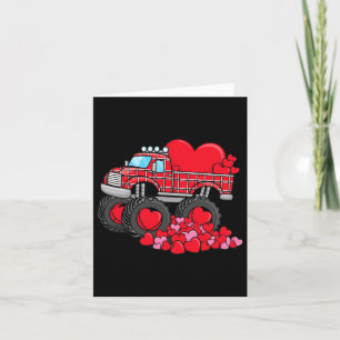 Valentinstag-Monstertruck mit Herzen Karo-Bo Karte