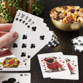 Valentinstag Mops Dog Spielkarten (In Situ)