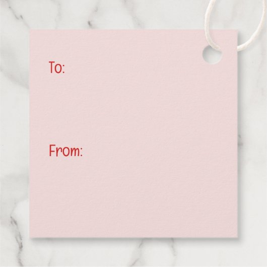 Valentinstag Mops Hunde Geschenkanhänger (Rückseite)