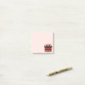 Valentinstag-Mops-Hunde Post-it Klebezettel (Auf Schreibtisch)