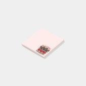 Valentinstag-Mops-Hunde Post-it Klebezettel (angewinkelt)