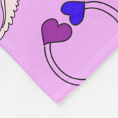 Valentinstag Motive - Nahtloses Muster 2 Fleecedecke (Ecke)