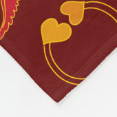 Valentinstag Motive - Nahtloses Muster 3 Fleecedecke (Ecke)