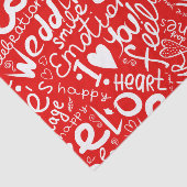 Valentinstag Multi Word Art Seidenpapier (Ausschnitt)