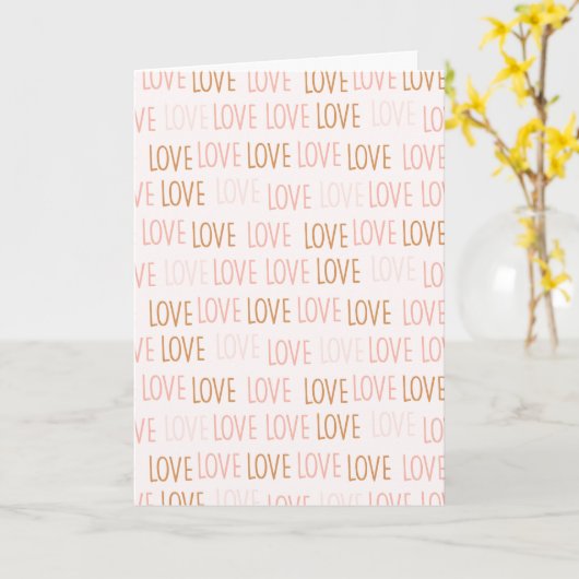 Valentinstag-Muster der Liebe Karte (Gelbe Blume)