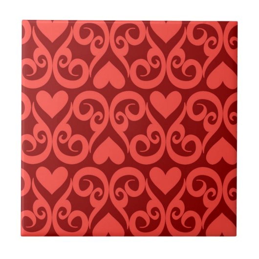 Valentinstag-Muster Fliese (Vorderseite)
