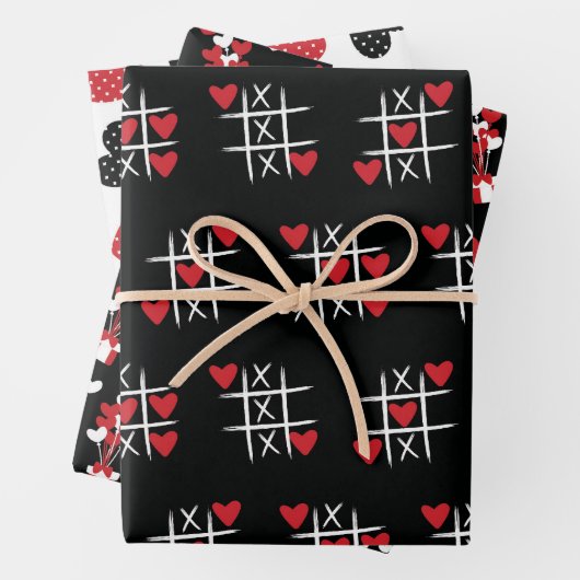 Valentinstag Muster Geschenkpapier Set (Beispiel)
