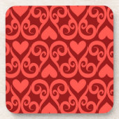 Valentinstag-Muster Getränkeuntersetzer (Vorderseite)