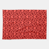 Valentinstag-Muster Handtuch (Horizontal)