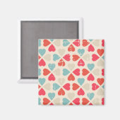 Valentinstag-Muster Magnet (Vorderseite/Rückseite)