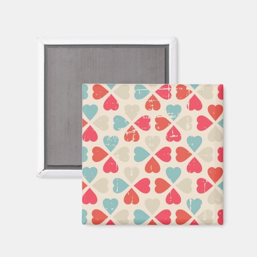 Valentinstag-Muster Magnet (Vorderseite/Rückseite)