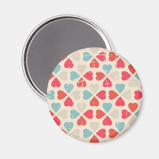Valentinstag-Muster Magnet (Vorderseite/Rückseite)