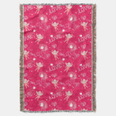 Valentinstag-Muster mit Amor Decke (Vorderseite Vertikal)