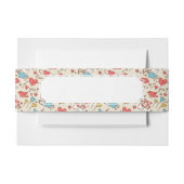 Valentinstag-Muster mit Amor Einladungsbanderole (Vorderseite Beispiel)