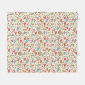 Valentinstag-Muster mit Amor Fleecedecke (Vorderseite (Horizontal))