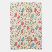 Valentinstag-Muster mit Amor Küchentuch (Vertikal)