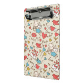 Valentinstag-Muster mit Amor Mini Klemmbrett (Gewinkelt2)