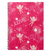Valentinstag-Muster mit Amor Notizblock (Vorderseite)