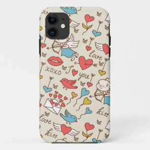 Valentinstag-Muster mit Cupid Case-Mate iPhone Hülle