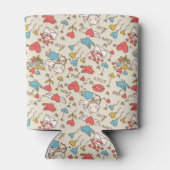 Valentinstag Muster mit Cupid Dosenkühler (Rückseite)