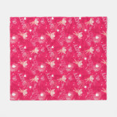 Valentinstag-Muster mit Cupid Fleecedecke (Vorderseite (Horizontal))