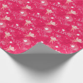Valentinstag Muster mit Cupid Geschenkpapier (Ecke)