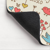 Valentinstag-Muster mit Cupid Mousepad (Ecke)