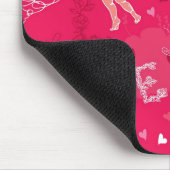 Valentinstag-Muster mit Cupid Mousepad (Ecke)
