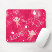 Valentinstag-Muster mit Cupid Mousepad (Mit Mouse)