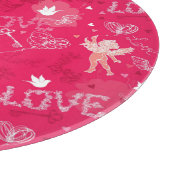Valentinstag-Muster mit Cupid Schneidebrett (Ecke)