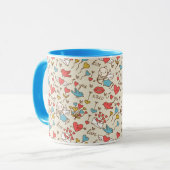 Valentinstag-Muster mit Cupid Tasse (Vorderseite Links)