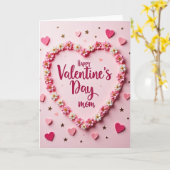 Valentinstag-Mutter-Blumenherzkarte Karte (Gelbe Blume)
