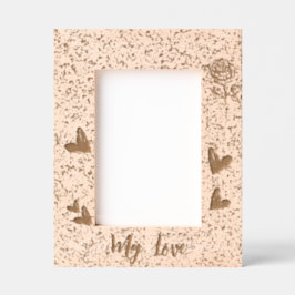 Valentinstag nach Maß Paare Holzgravur Geätzte Rahmen