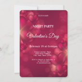 Valentinstag-Nacht-Party Einladung (Vorderseite)