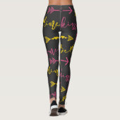 Valentinstag Nahtlose Muster Leggings (Rückseite)