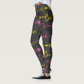 Valentinstag Nahtlose Muster Leggings (Links)