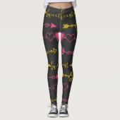 Valentinstag Nahtlose Muster Leggings (Vorderseite)