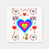 Valentinstag Napkin Serviette (Vorderseite)