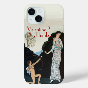 VALENTINSTAG ? NEIN DANKE /RETRO ANTI VALENTINSTAG iPhone 15 HÜLLE