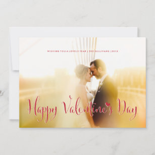 Valentinstag Neue Blatt Fotokarte Die schneiden Feiertagskarte