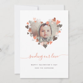 Valentinstag neutrales Herzkranz-Foto Ankündigung