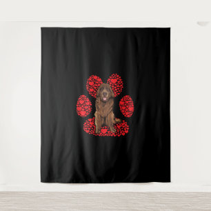 Valentinstag Newfie dog Liebe paart gift Wandteppich