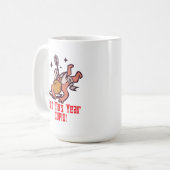 Valentinstag "Nicht dieses Jahr, Kupid!" St2 Kaffeetasse (Vorderseite Links)