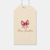 Valentinstag Niedlich Giraffe Liebe Boba Geschenkanhänger (Rückseite)